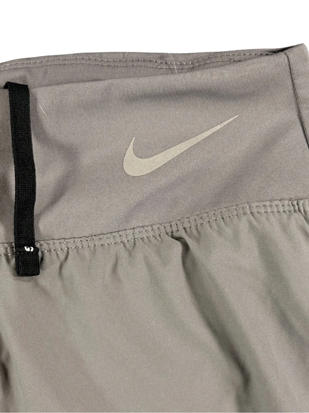 Nike Women's Light Gray Athletic Running Shorts with Perforated Detail Size XS - Picture 2 of 9